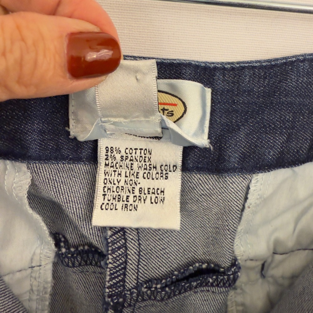 Talbots‎ Womens Blue Stretch Denim Pants Size 12 Straight Leg Classic - Picture 5 of 10